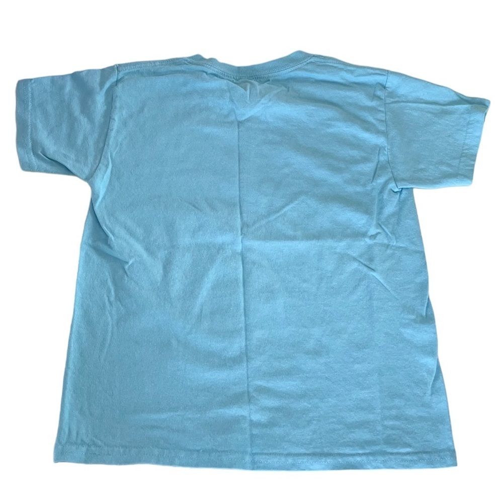 Gildan 100% Heavy Cotton Blue Easter Graphic T-Shirt Youth size XS - Picture 3 of 13